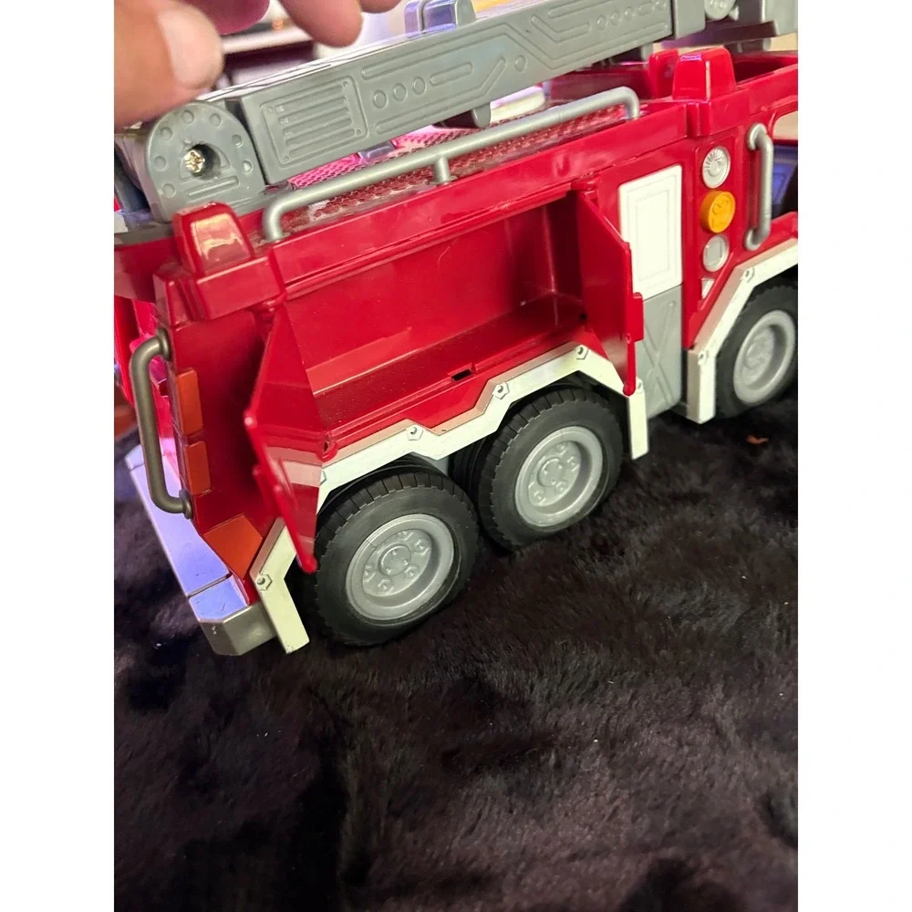 Fisher-Price Imaginext City Fire Truck Red Rescue Vehicle with Accessories